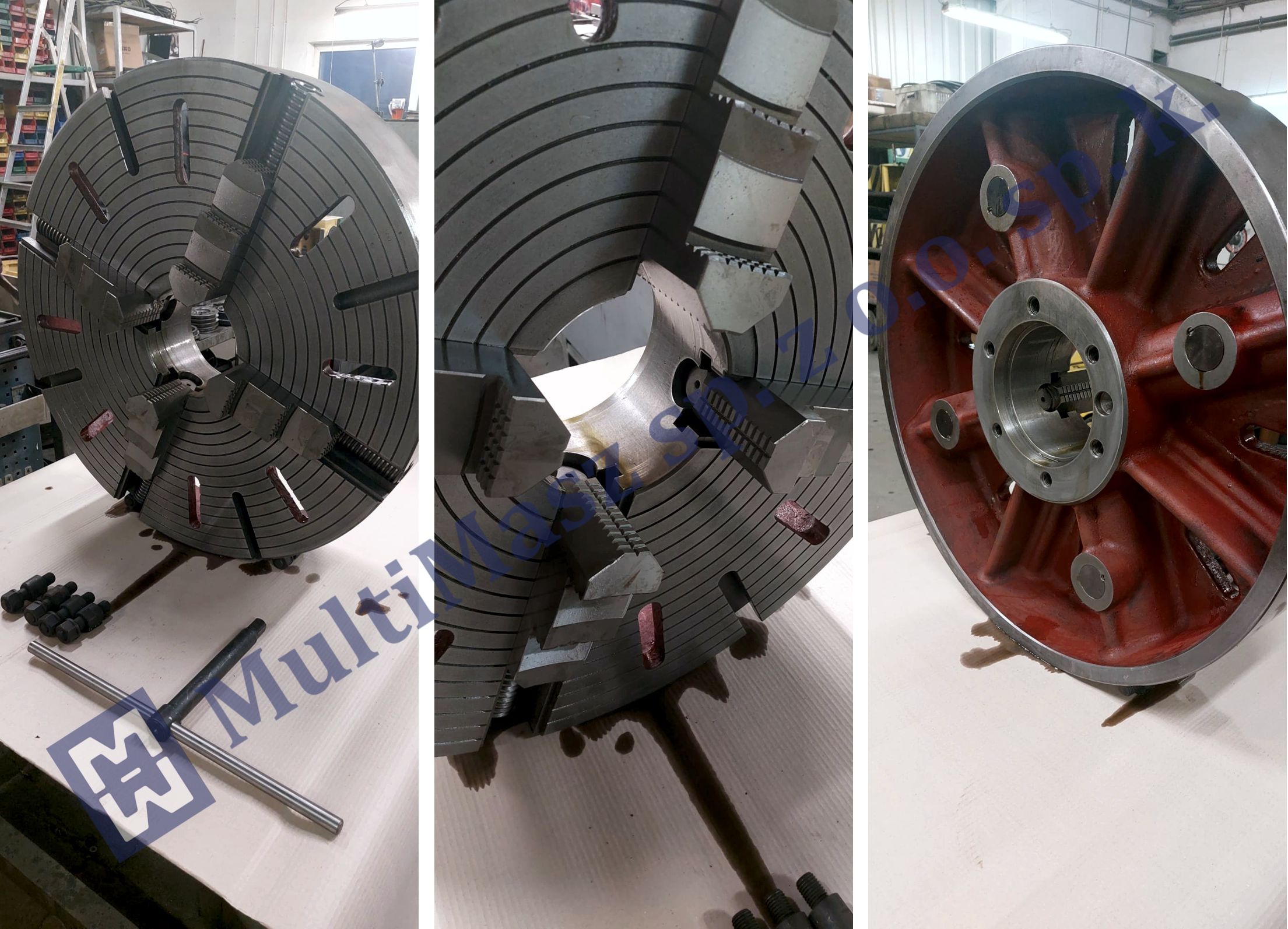 800 mm 4-Backenfutter mit unabhängiger Backenverstellung für Schwer-Drehmaschine TR135